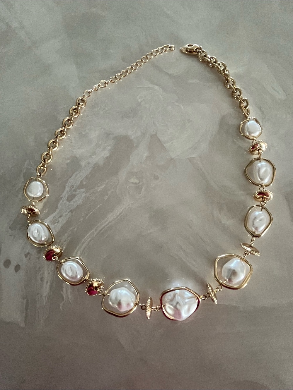 Style & Co. from Macys Gold Tone Pearl Statement Necklace